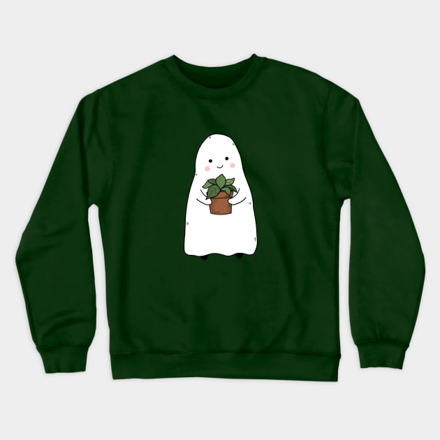 Plant Ghost Crewneck Sweatshirt by Little Spooky Studio